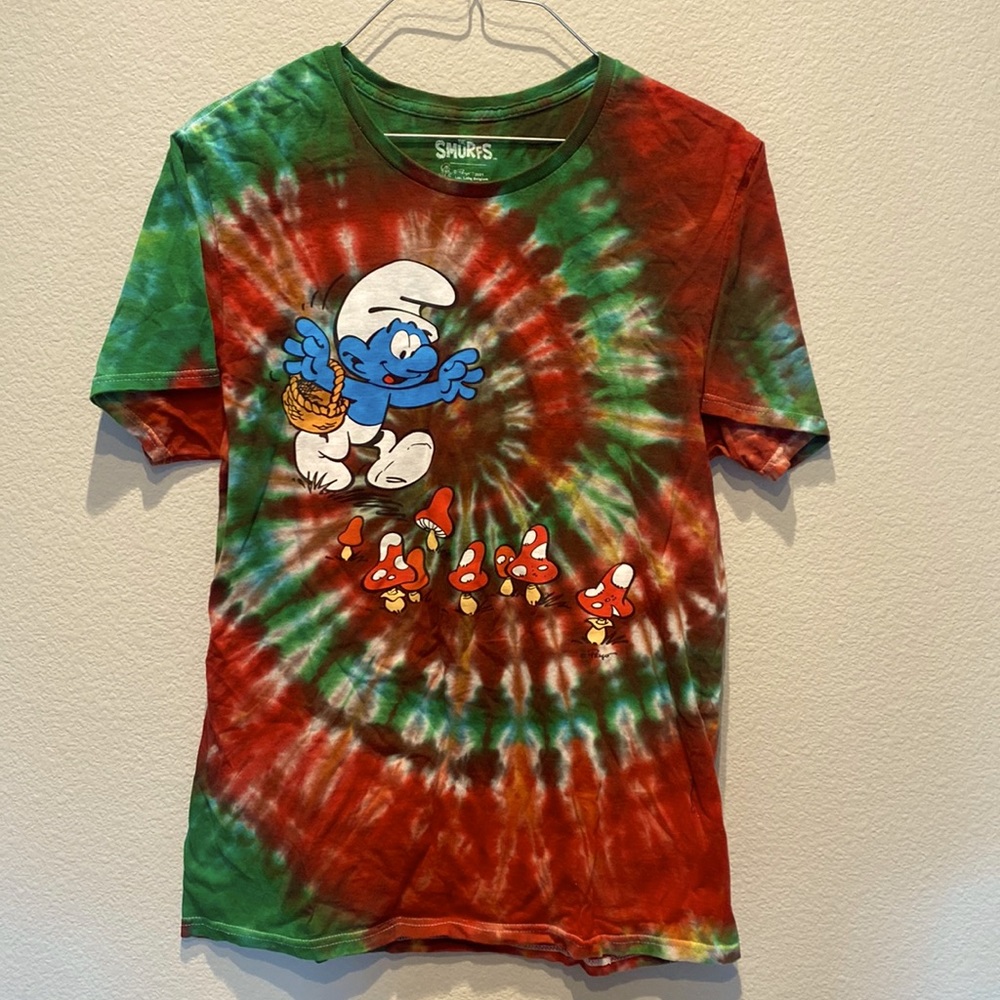 M | Tye Dye | Smurfs Tee
